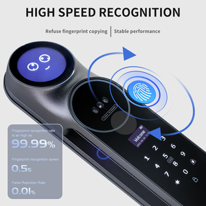 Glomarket AI Interactive <b>Smart</b> Door <b>Lock</b> Face Recognition Palm Vein Fingerprint Camera Video Intercom Intelligent <b>Lock</b> with Tuya - Product Image 3