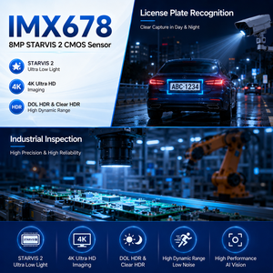 โมดูลกล้อง IMX678 4K Ultra HD MIPI ความละเอียด 8MP พร้อมความไวแสง NIR ที่เพิ่มขึ้น สำหรับการจดจำป้ายทะเบียนและระบบวิชันซิสเต็ม - Product Image 3