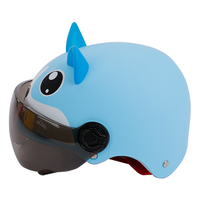 Nouveau style PP PC casques de sécurité de moto pour enfants doublure amovible demi-visage moto modulaire Scooter casque été cyclisme