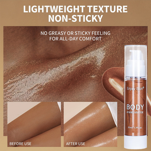 Neues Design Hydrat ing Nou rishing Body Glow Text marker Wasserdichtes Make-up Body Shimmer <span class=keywords><strong>Oil</strong></span> - Product Image 2