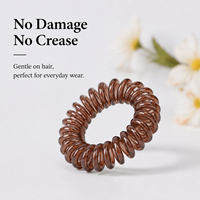 Attaches-cheveux spirales colorées en PP de qualité supérieure, personnalisables, sans plis, pour queues de cheval extensibles, pour femmes RUICHEN