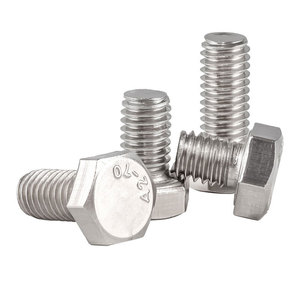 Vis hexagonales métriques en acier au carbone, revêtement zinc floqué Dacromet, M6-M36, vis antirouille pour pièces automobiles - Product Image 1