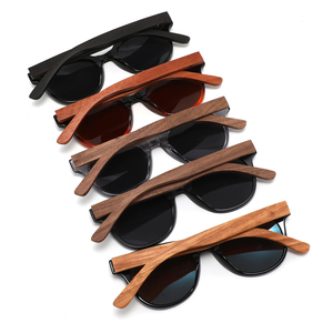 2025 nouveauté classique miroir nuances lunettes de soleil cadres ronds en bois lunettes de soleil usine en gros lunettes de soleil hommes - Product Image 3