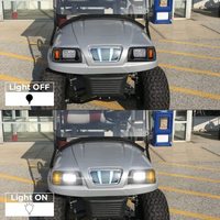 OVOVS-Kit d'éclairage pour voiturette de golf compatible avec TXT, kit de phares de voiturette de golf Street Legal pour lampe LED EZGO TXT 1996-2013