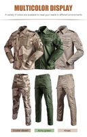 Tenue tactique kaki style ACU BDU 1981 728 pour usine de vêtements, uniforme d'entraînement en stock