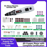 Mini-meuleuse JANGKLIFE à 3 vitesses variables, outil rotatif sans fil avec kit d'accessoires de 70 pièces+, léger, alimenté par batterie, pour le bricolage