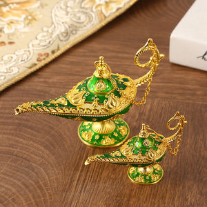 Lampe Aladdin en métal rétro, décoration d'intérieur, imitation antique moderne, élégante pour cadeau - Product Image 5