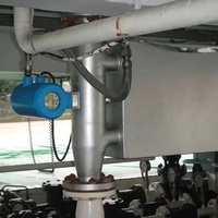 Medidor de Flujo Másico Coriolis Tipo U de Acero Inoxidable 316L OEM de Alta Precisión para Gas, Agua, Aire y Aceite, 4-20mA RS485