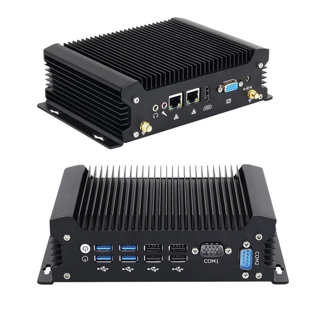 Fanless Industrial Computer 2xRS232 COM & 2x2.5G Network 12Th Gen Core I3-1215U I5-1235U I7-1255U Win11 Embedded Mini Box PC 4G
