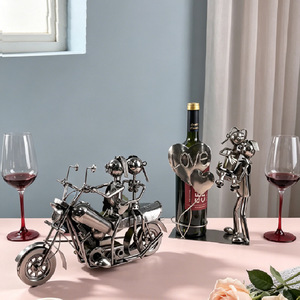 <span class=keywords><strong>SYLVAN</strong></span> Creative Love Support à vin rouge en fer plaqué, Ornement de la Saint-Valentin, Décoration d'intérieur, Provenant de Chine - Product Image 1