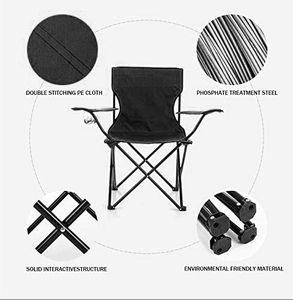 Silla portátil con bolsa de transporte para acampar, senderismo, al aire libre - Product Image 4