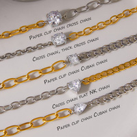 Bracelet chaîne en acier inoxydable avec breloque zircon pour femme, haut de gamme, empilable, tendance, marque FANKE, bijoux inaltérables pour anniversaire