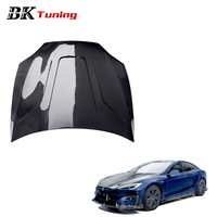 Pièces de carrosserie en fibre de carbone de style CMST V2 modifiées pour Tesla Model S Plaid 2021+, capot avant pour Tesla Model S
