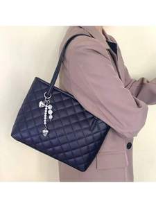 Pochette en PU grande capacité pour femme, style western de luxe, à bandoulière unique, pour articles de toilette, facile à assortir, ouverte - Product Image 2