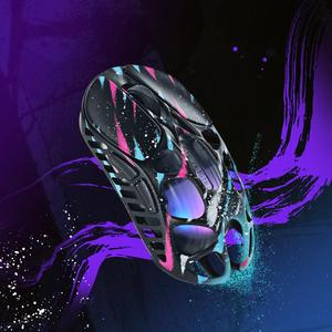 GravaStar Mercury X Pro 8KHz Tri Mode Magnesium Hollow RGB Wireless Right-Handed Gaming <b>Mouse</b> (Battle Worn-Yellow/Neon Stock - Product Image 5
