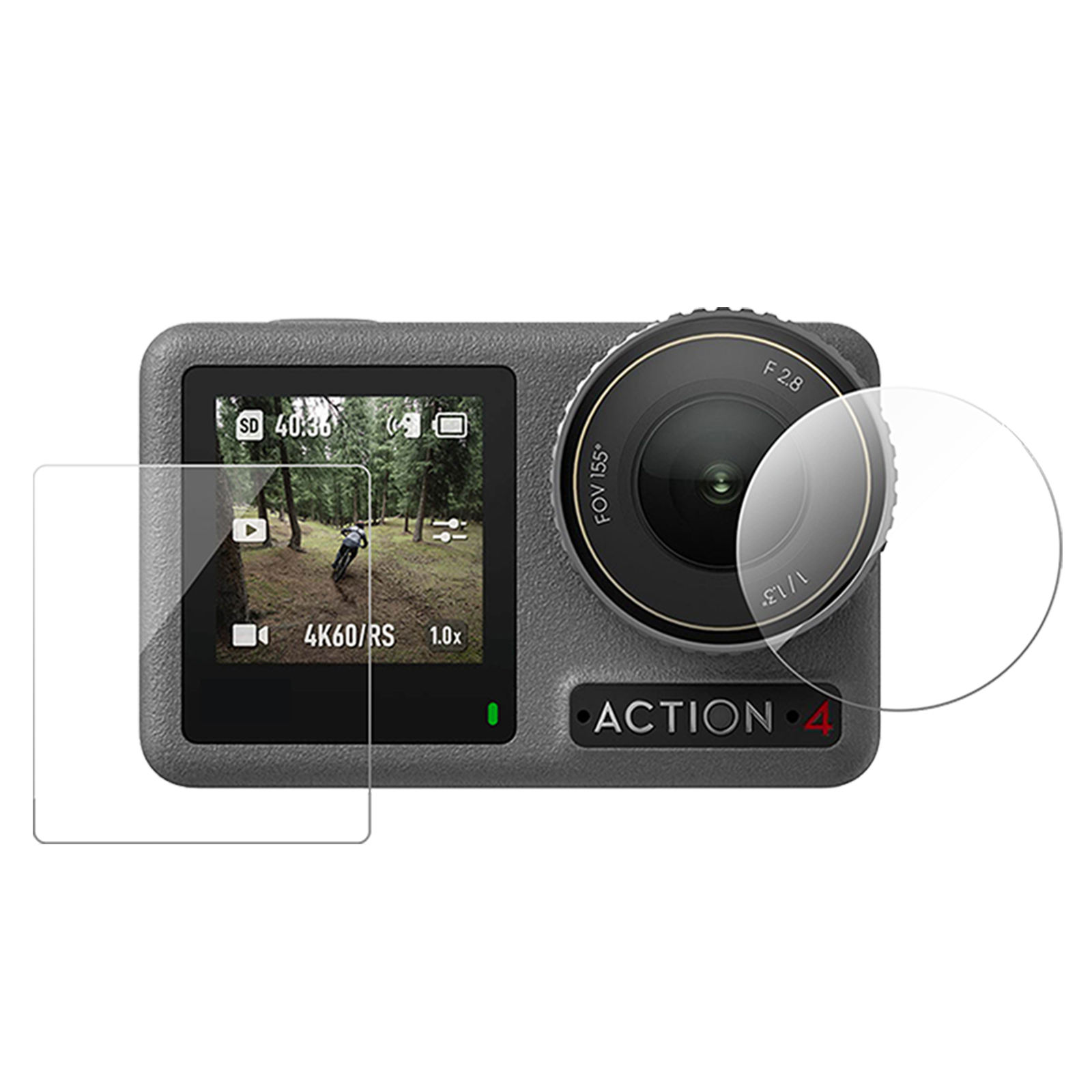 Hongdak DJI Action 4 Accessories Ultra Thin Clear Screen Protector Flim for DJI Osmo Action 4 and 3 Cameras