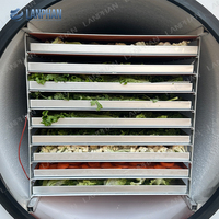 Lyophilisateur de laboratoire à double compresseur, grande capacité 5m2, 60-70kg, pour liquides d'escargot et aliments pour animaux, machine de lyophilisation à 18 plateaux