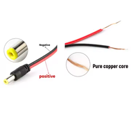 Câble d'alimentation CC femelle 12V personnalisé adaptateur de prise d'alimentation CC mâle câble d'extension d'alimentation CC 5521 fabriqué en cuivre conducteur PVC