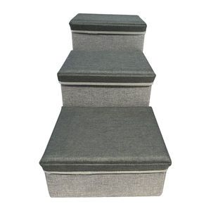 भंडारण ढहने वाले कुत्ते के साथ तीन कहानी कुत्ते सीढ़ियों के साथ कुत्ते गैर-पर्ची पालतू सीढ़ियां उच्च बिस्तर या सोफे - Product Image 3