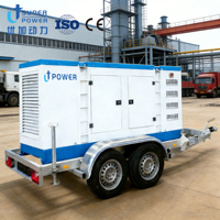 Générateur diesel silencieux sur remorque certifié CE/ISO 100KVA 200KVA 300kva, OEM/ODM personnalisé disponible