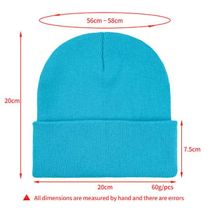 Beanies Unisex Custom Logo Embroidery Knitted Solid Beanie Custom Logo Winter <b>Warm</b> <b>Hat</b> Acrylic Cuffed <b>Warm</b> Winter <b>Hats</b> - Product Image 2