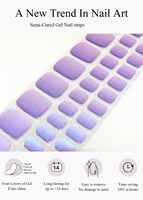 Bandes de gel semi-durcies pour ongles, pédicure, imperméables, OEM, étiquette privée personnalisée, autocollants en gel UV LED pour ongles de pieds, qualité salon, nail art