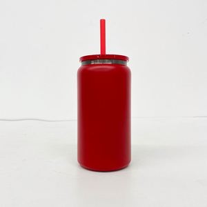 Vaso Térmico de Doble Pared, Mantiene Bebidas Frías y Calientes, 16 oz, Acero Inoxidable, Recubrimiento Negro, con Pajitas de Plástico Transparente - Product Image 2