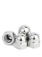 Écrou en acier inoxydable 304, écrou à tête hexagonale DIN1587, écrou à tête bombée M3 M24, écrou décoratif