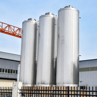 Fermenteur de bière à double enveloppe Tonsen grande capacité 10000L 20000L 30000L, cuve de fermentation conique en acier inoxydable pour ligne de brasserie