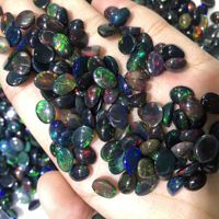 Opale noire en pierre naturelle en vrac pour bijoux Opale éthiopienne naturelle