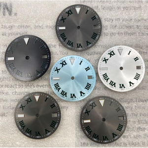 Esfera de Reloj Luminosa de 28.5mm, Color Azul Hielo Verde, Movimiento Mecánico NH35 NH36, Accesorios Modificados para Piezas de Reloj - Product Image 1