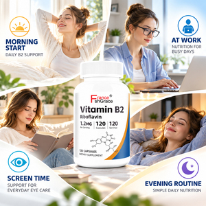 Capsules de Vitamine B2 Riboflavine Shecome de Haute Qualité pour la Peau et la Santé Cellulaire – Complément Herbal de Vitamine B2 pour Adultes - Product Image 6