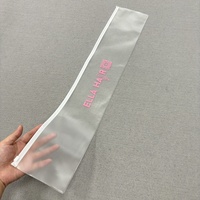 Sacs d'emballage en plastique transparent personnalisés d'extension de cheveux de perruque pour des faisceaux paquet de cheveux personnalisé avec le logo de la marque