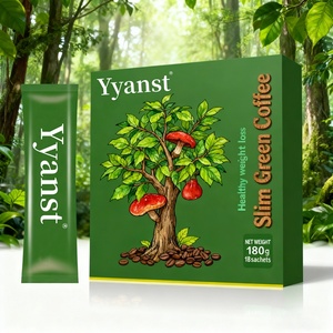กาแฟลดน้ำหนักคุณภาพสูง OEM/ODM แคลอรีต่ำ ลดความอยากอาหาร สำหรับคนทานมังสวิรัติ กาแฟเขียวเพื่อการลดน้ำหนัก - Product Image 1