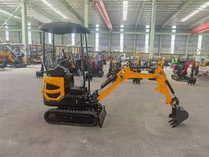 Nouvelle mini-excavatrice de 1,5 tonne avec moteur hydraulique PLC, 1 an de garantie, chenilles, forte puissance de creusement, livraison gratuite - Product Image 3