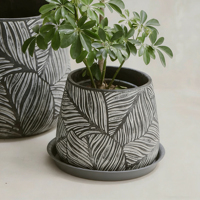 Jardinière Vintage Simple et Créative en Fibre de Verre, Design Minimaliste et Moderne pour Salon, Maison, Intérieur, Extérieur, Plantes Vertes, Jardin Unique