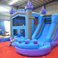 Château gonflable pour enfants avec toboggan, structure de jeux gonflable de qualité commerciale en PVC