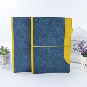 Cover Pocket Waterproof Stone Paper Notebook Custom A5 Eco-friendly Tyvek Leather Promotion OEM Bound Notebook Journal 100 Pcs