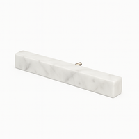 Poignée de meuble en marbre blanc Nanwei, poignée de tiroir minimaliste, quincaillerie de meubles écologique pour cuisine et salon, directement de l'usine