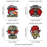 Broches personnalisées XR en émail, broches de revers Dragon Anime, badges en émail souple noir, jeux d'anime, vente en gros, dessins animés, lot en vrac