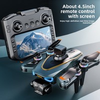 Drone aérien professionnel avec GPS, évitement d'obstacles, écran 4,5 pouces, télécommande, caméra 4K HD, batterie longue durée, jouet RC pliable pour étudiants