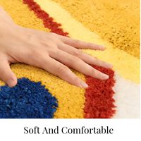 Tapis de sol en polyester floqué personnalisable pour chambre à coucher, motif dessin animé, idéal pour les revendeurs en ligne