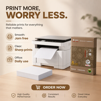 Papier copie blanc de qualité supérieure, largeur continue, 75 g/m², format A4 en rouleau, pour machine d'impression et équipement de copie, usage quotidien