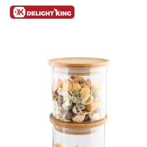 EUDR - Tarro de Almacenamiento Hermético de <span class=keywords><strong>Vidrio</strong></span> Borosilicato Transparente de Alta Calidad, 500 ml, Tapa de Madera, Diseño Multifuncional, Logotipo Personalizado, Frescura - Product Image 5