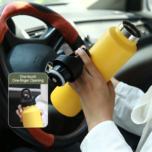 24oz Stainless Steel 8-color Leak-proof Vacuum Insulated Gym Outdoor Tumbler Standard Mouth Lid Food Grade Portable Bottles - Product Image 2