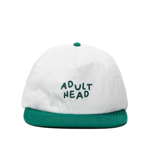 OEM Cotton Cap Custom Logo Snapback Embroidery <b>Hat</b> 5 Panel <b>Flat</b> Brim - Product Image 2