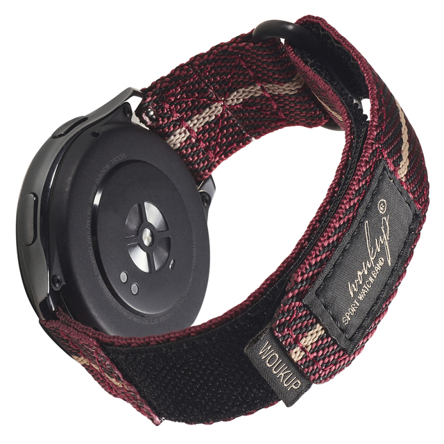 Custom Quick Release Bespoke Replacement 20mm 22mm Watch Strap Woven Label Nylon Wrist Hook and Loop Watch Band