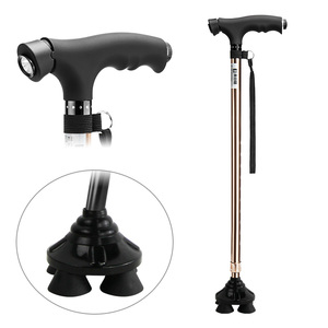 N02FC13- # A #   Canne télescopique en aluminium pour personnes âgées, bâton de marche à quatre pieds pour seniors, prix compétitif - Product Image 1