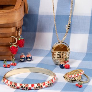 Collar con Colgante de Acero Inoxidable Personalizado ZSZL, con Diseño de Fresa y Cereza Tejida, Chapado en Oro - Product Image 4