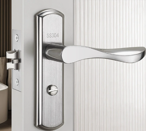Manija de Puerta Minimalista de Acero Inoxidable SS304 para Baño, Lado Derecho, Fácil Instalación - Product Image 2